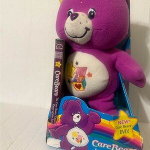 2005 Vintage Care Bears Surprise Bear  Purple With Belly w/ DVD New NRFB